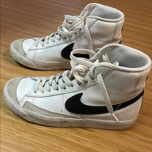 Nike High-Top Sneakers White Black